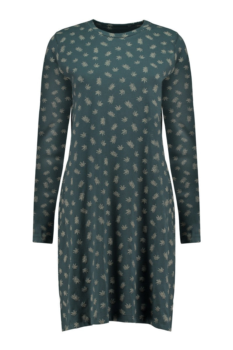 Sol evasé cut dress in blue