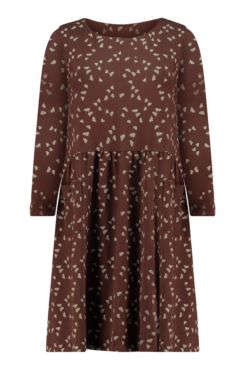 Susette oversize dress brown