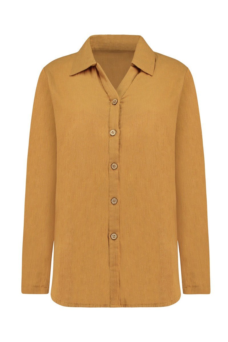 Sylvie oversize shirt in mustard