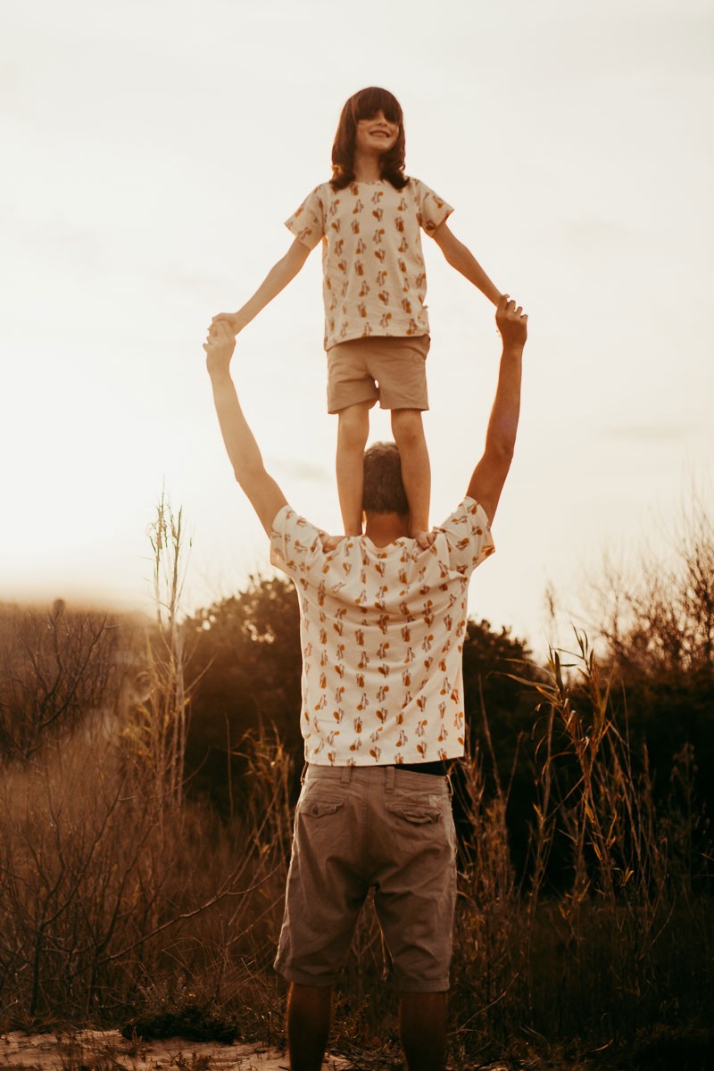 T-shirt unisex in beige - Imagen 4