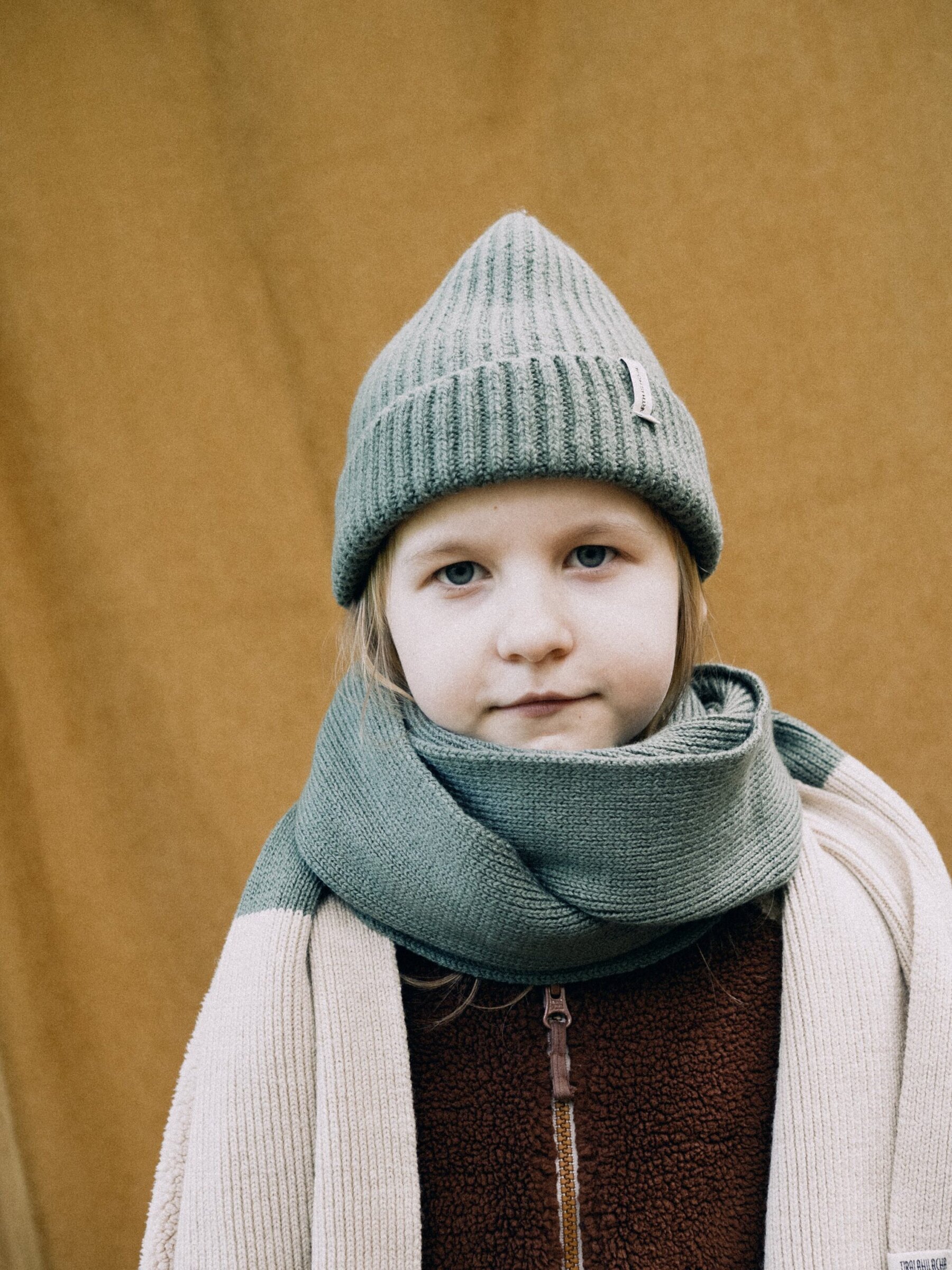 Tao chunky wool beanie in green - Imagen 6