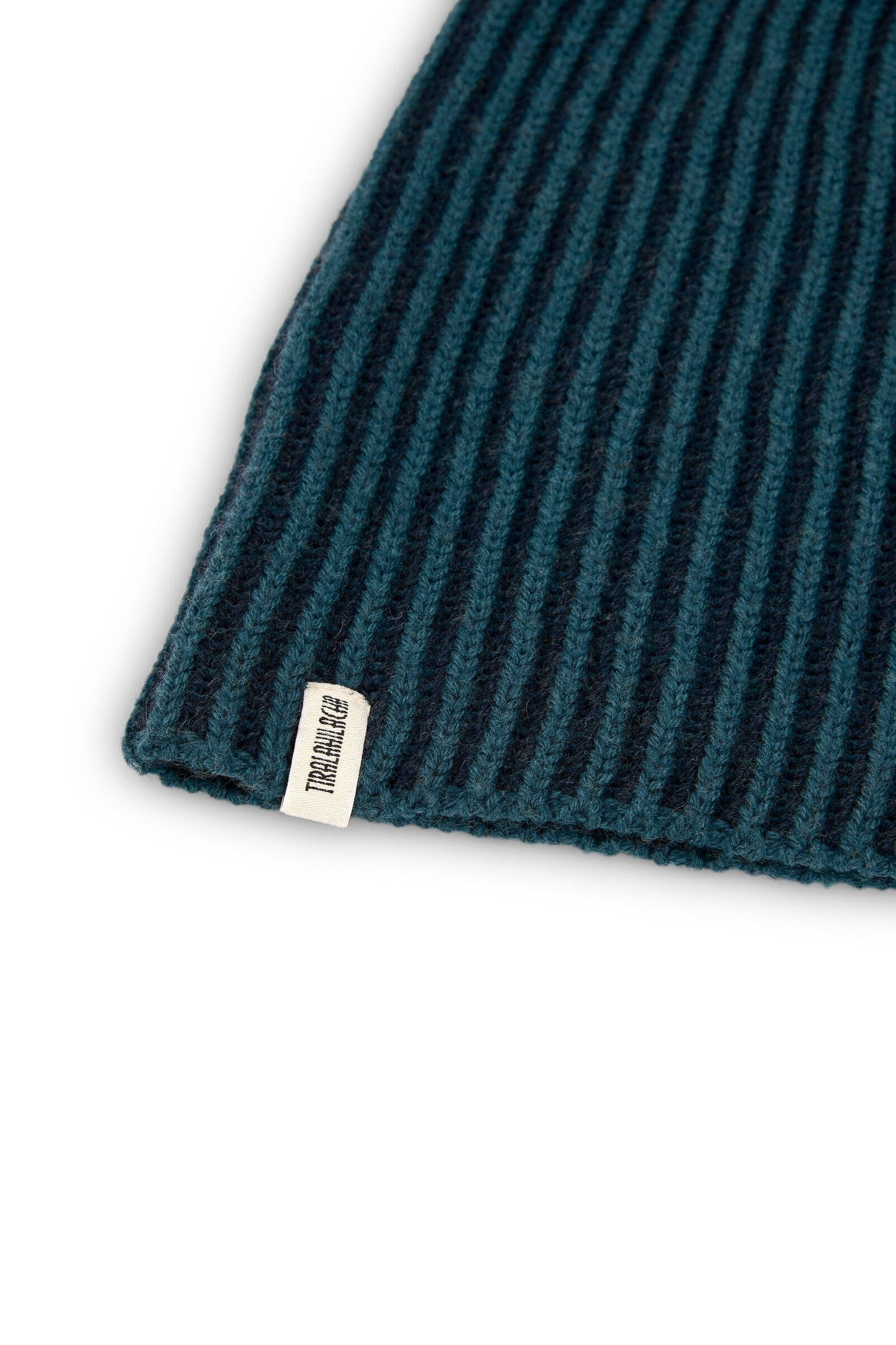 Tao chunky wool beanie in two-tone blue - Imagen 5