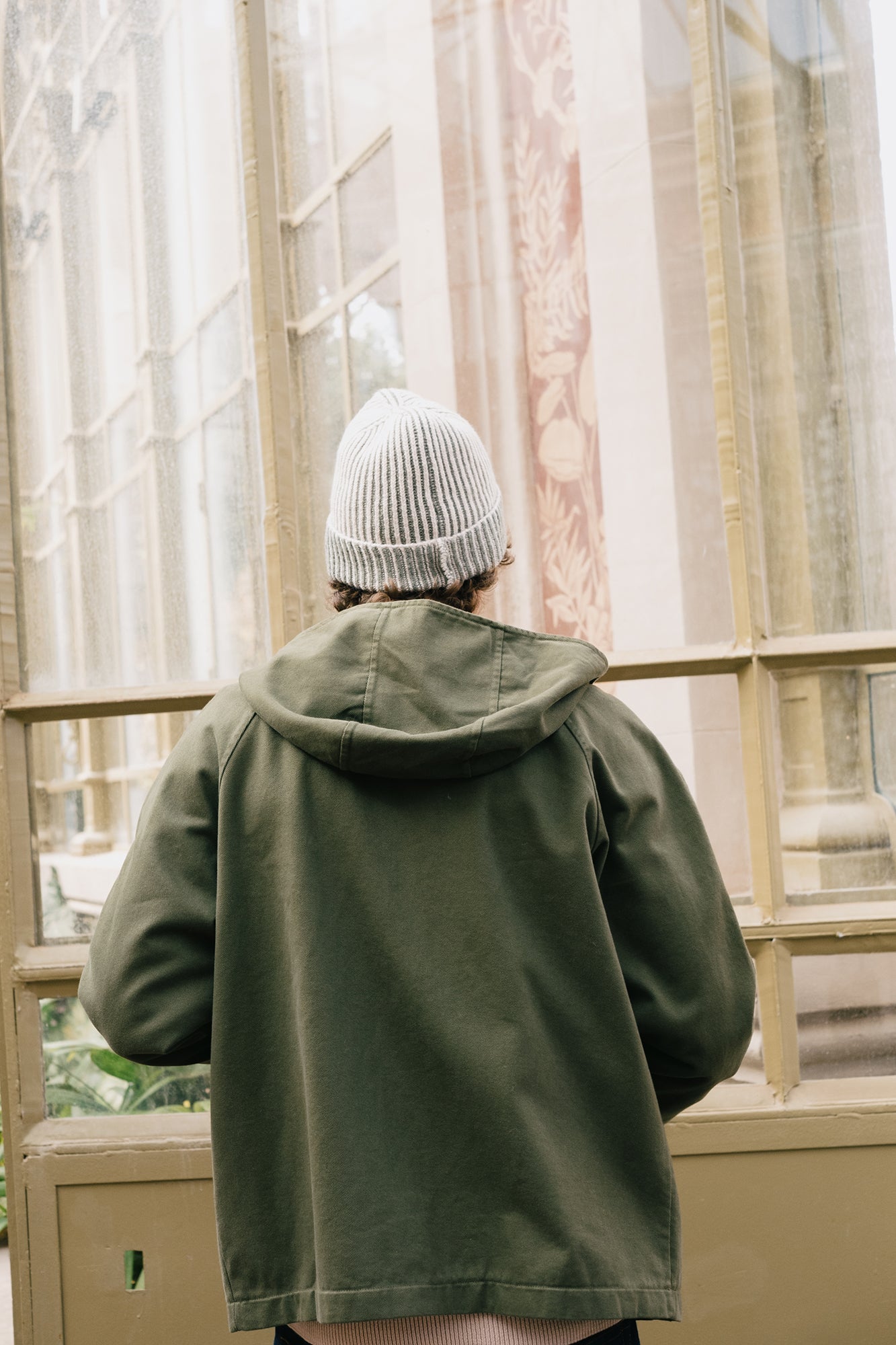 Tensel Jacket Organic Cotton in Olive Green - Imagen 4