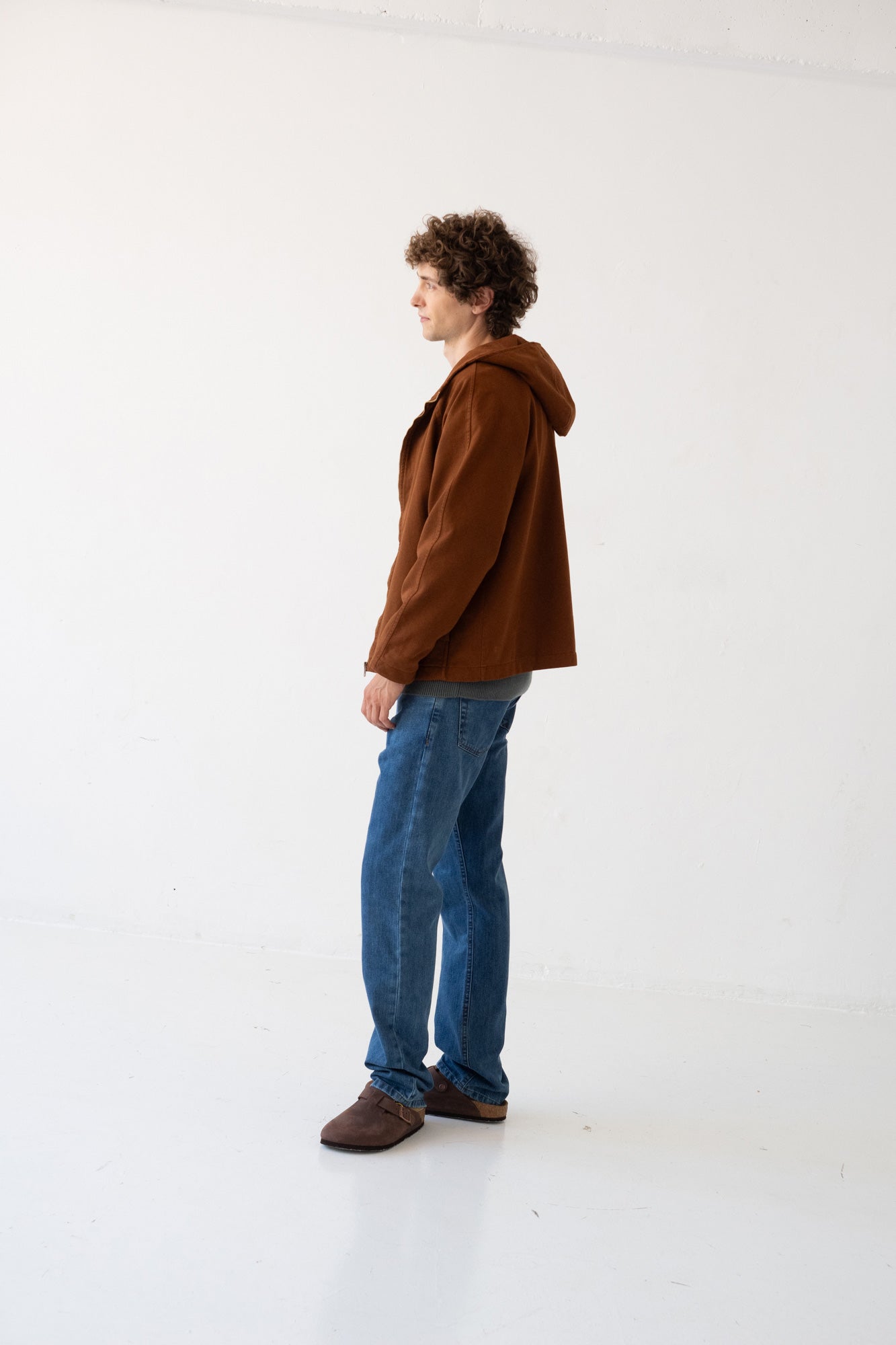 Tensel Jacket Organic Cotton in Terracotta - Imagen 3