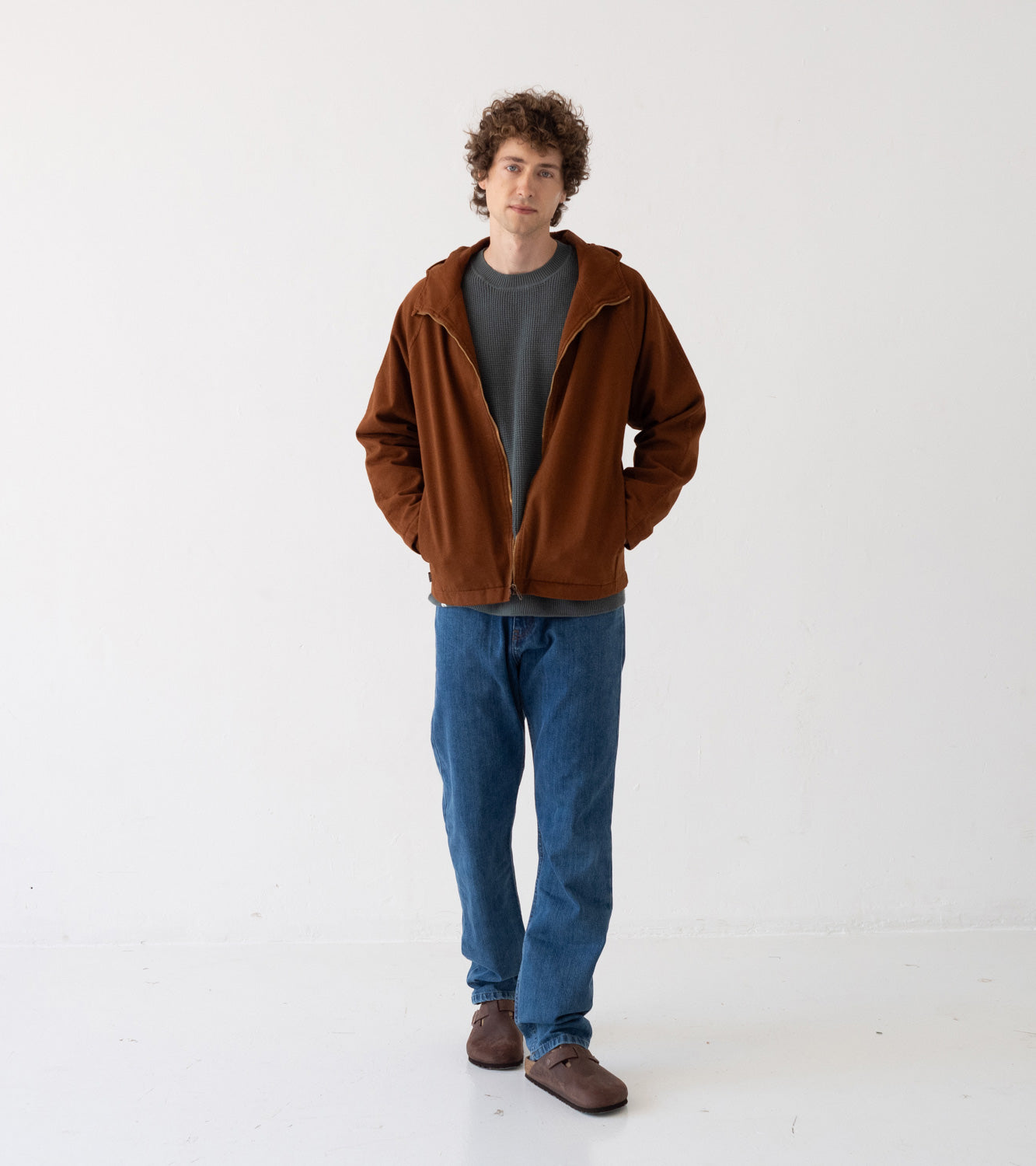 Tensel Jacket Organic Cotton in Terracotta - Imagen 6