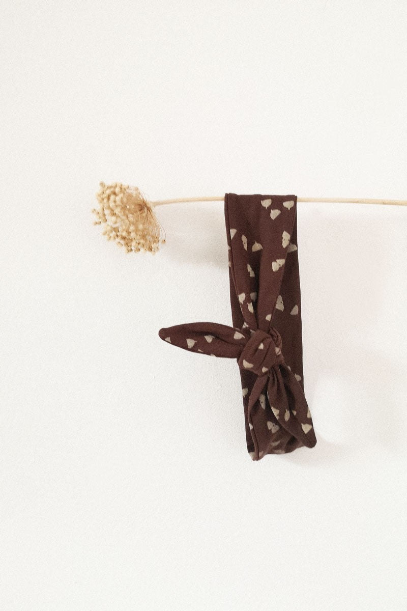 Turbante bellotas marrón