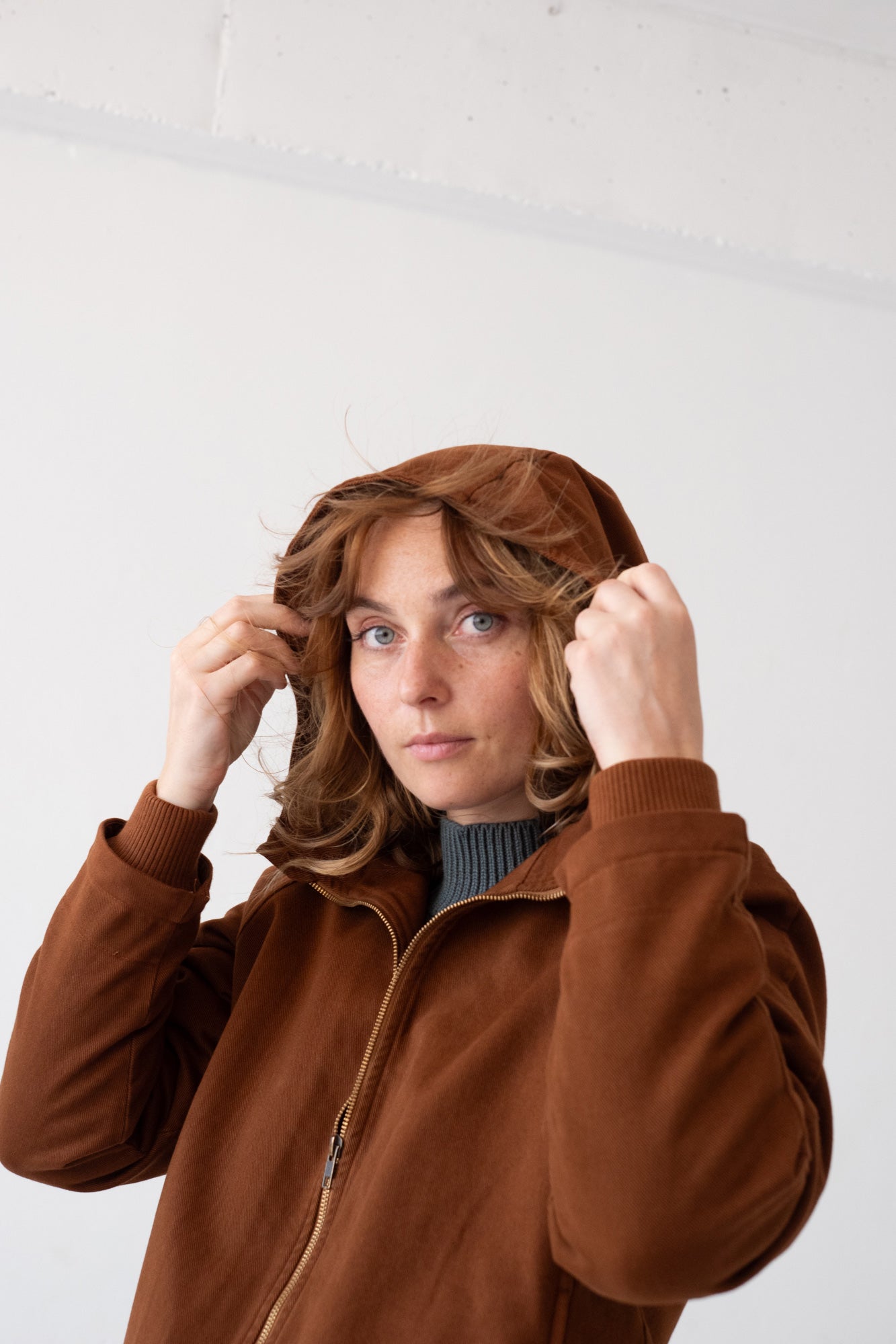 Turina Jacket Organic Cotton in Terracotta - Imagen 5