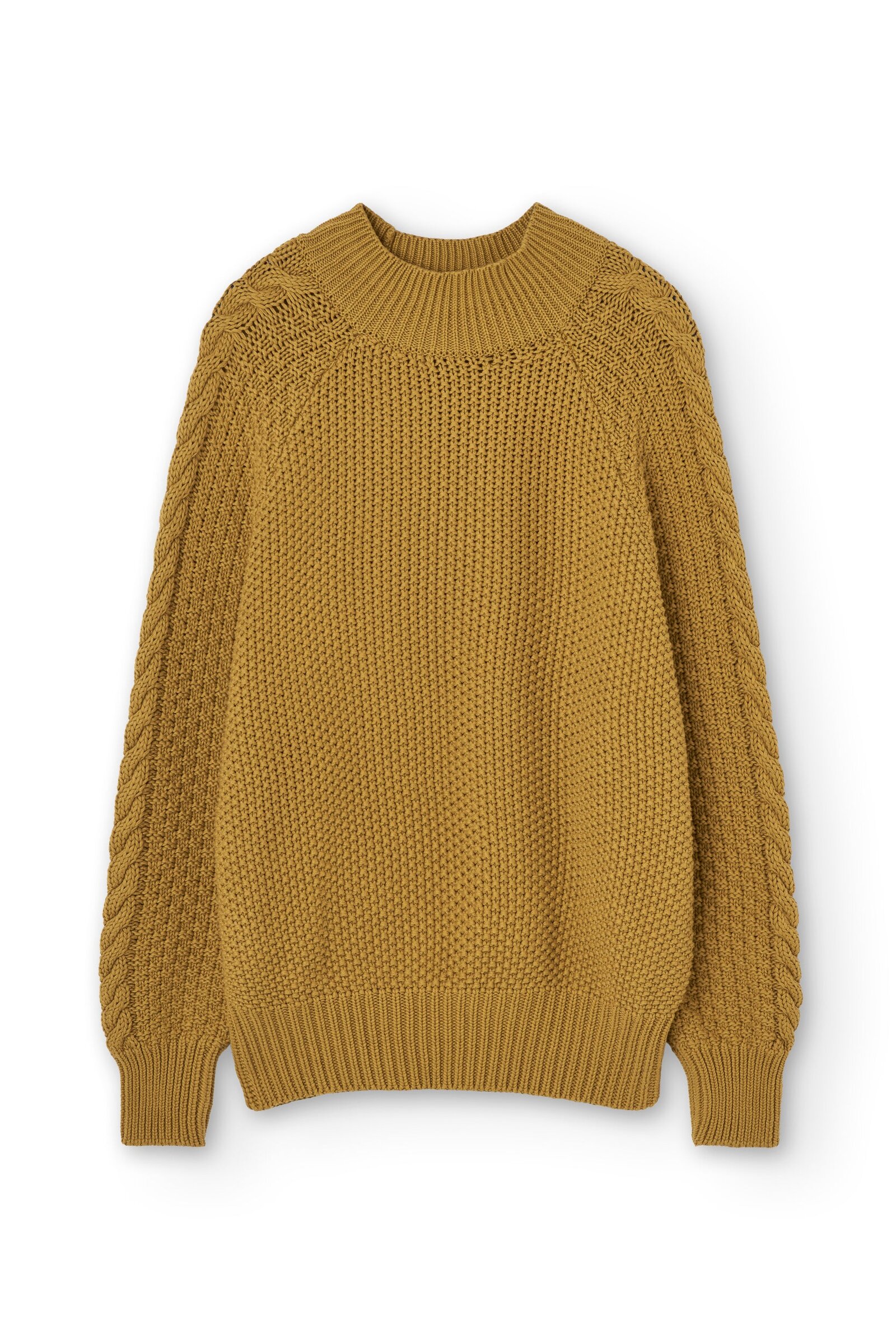 Turner Sweater Organic Cotton in Mustard
