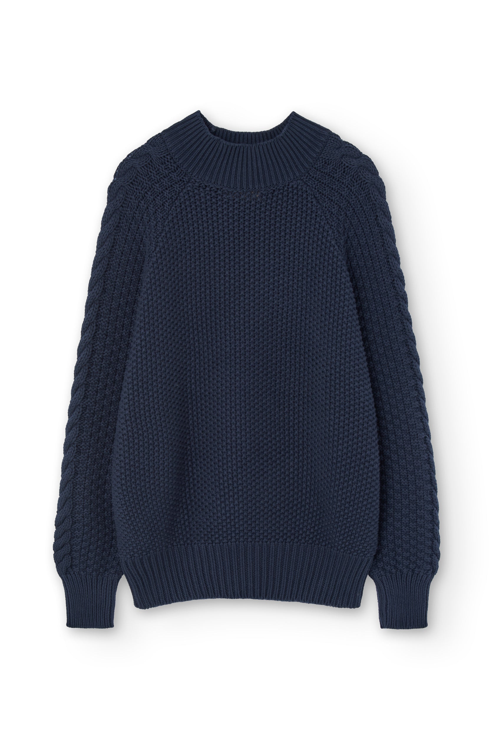 Turner Sweater Organic Cotton in Navy Blue - Imagen 4