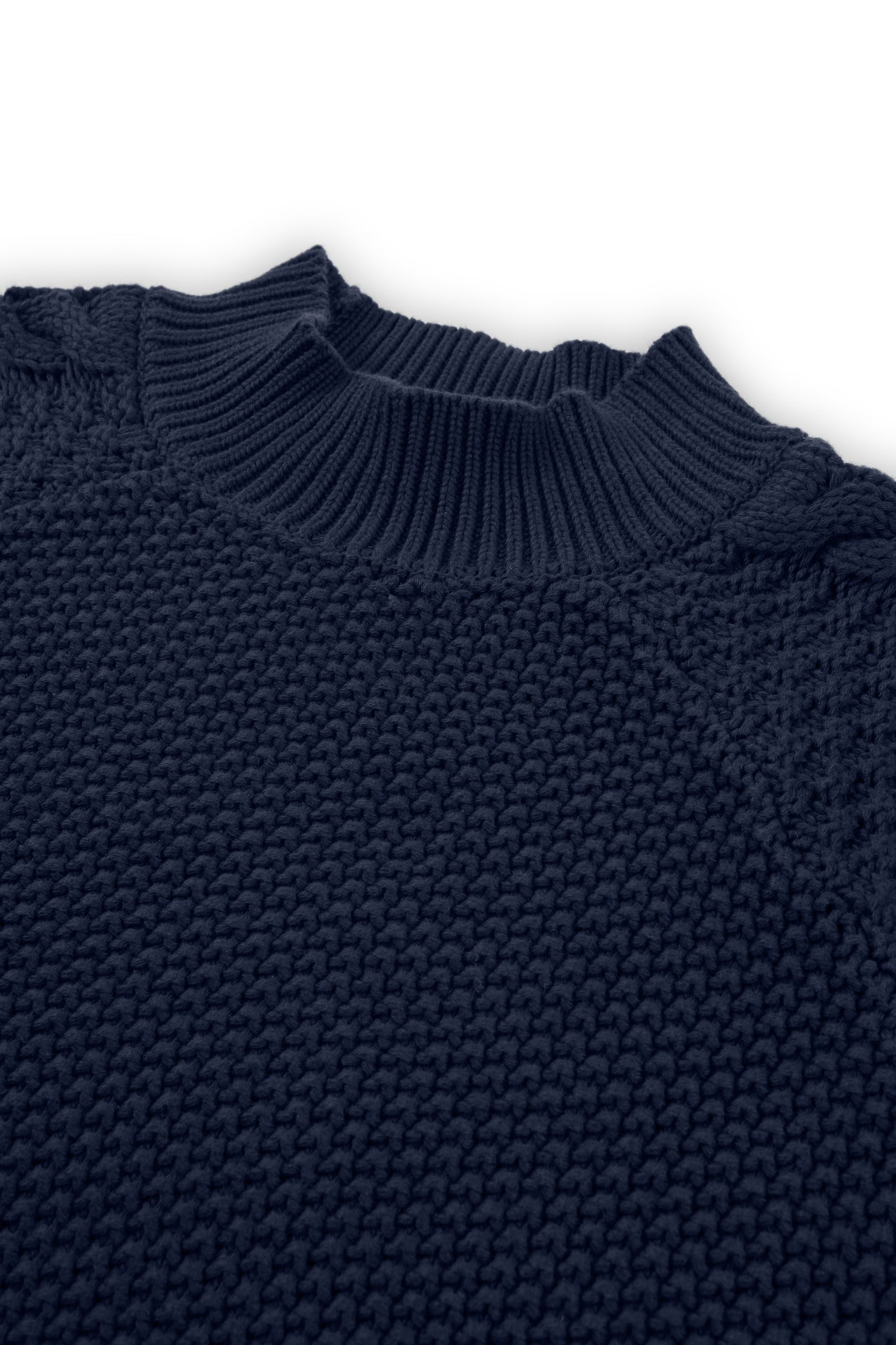 Turner Sweater Organic Cotton in Navy Blue - Imagen 8