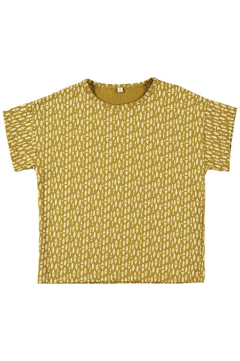 Unisex organic cotton T-shirt Ethnic Mustard