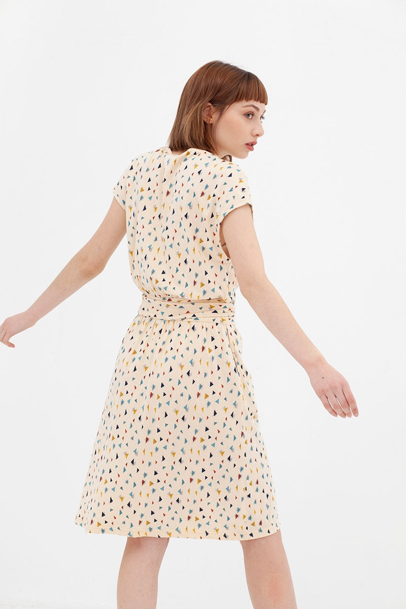 Vestido cinturón triángulos Amy