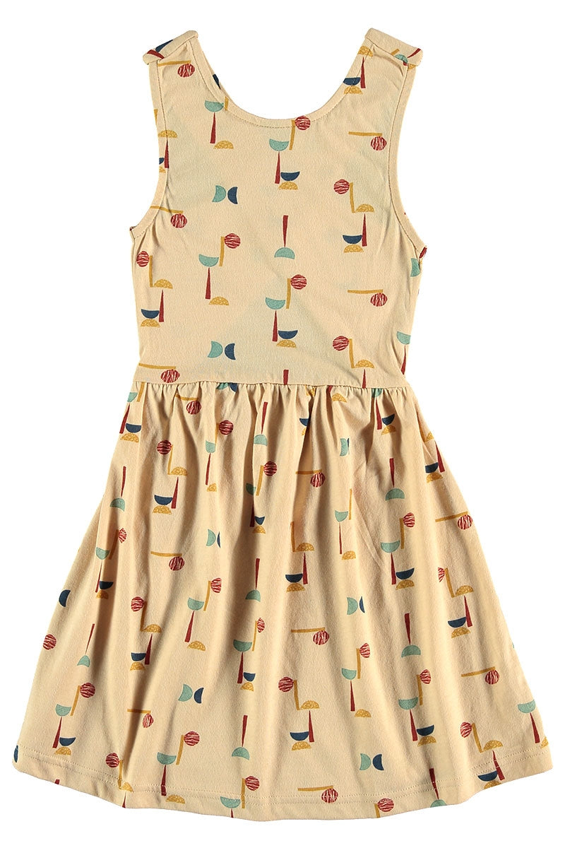 Vestido cruzado abstracto