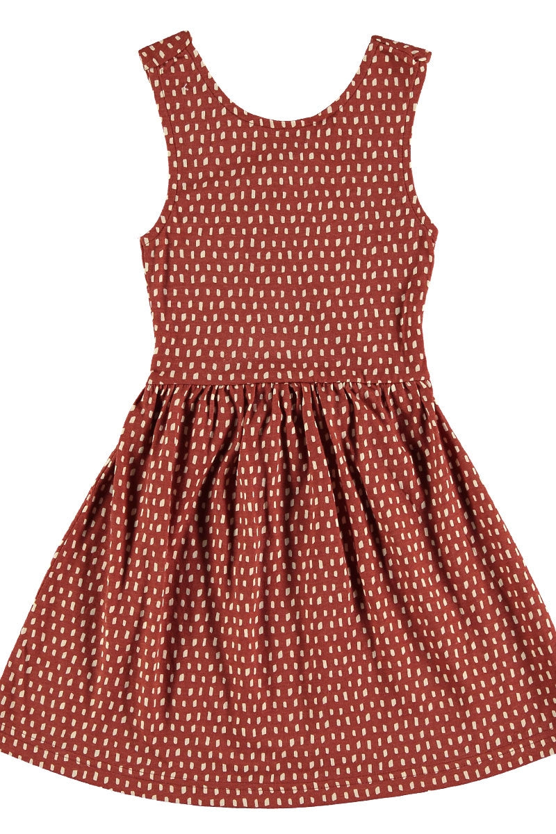 Vestido cruzado abstracto