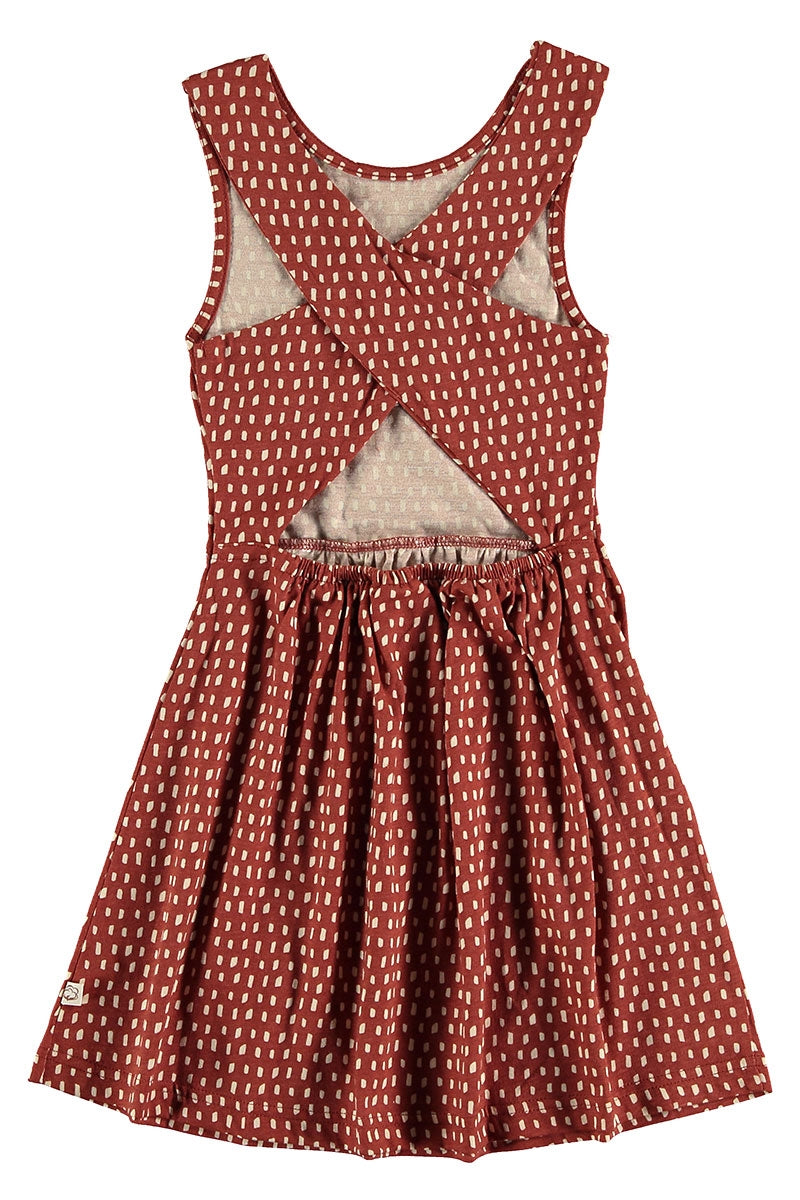 Vestido cruzado abstracto - Imagen 3