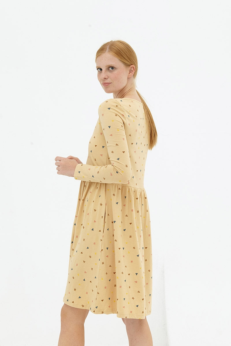 Vestido holgado beige Dayanna