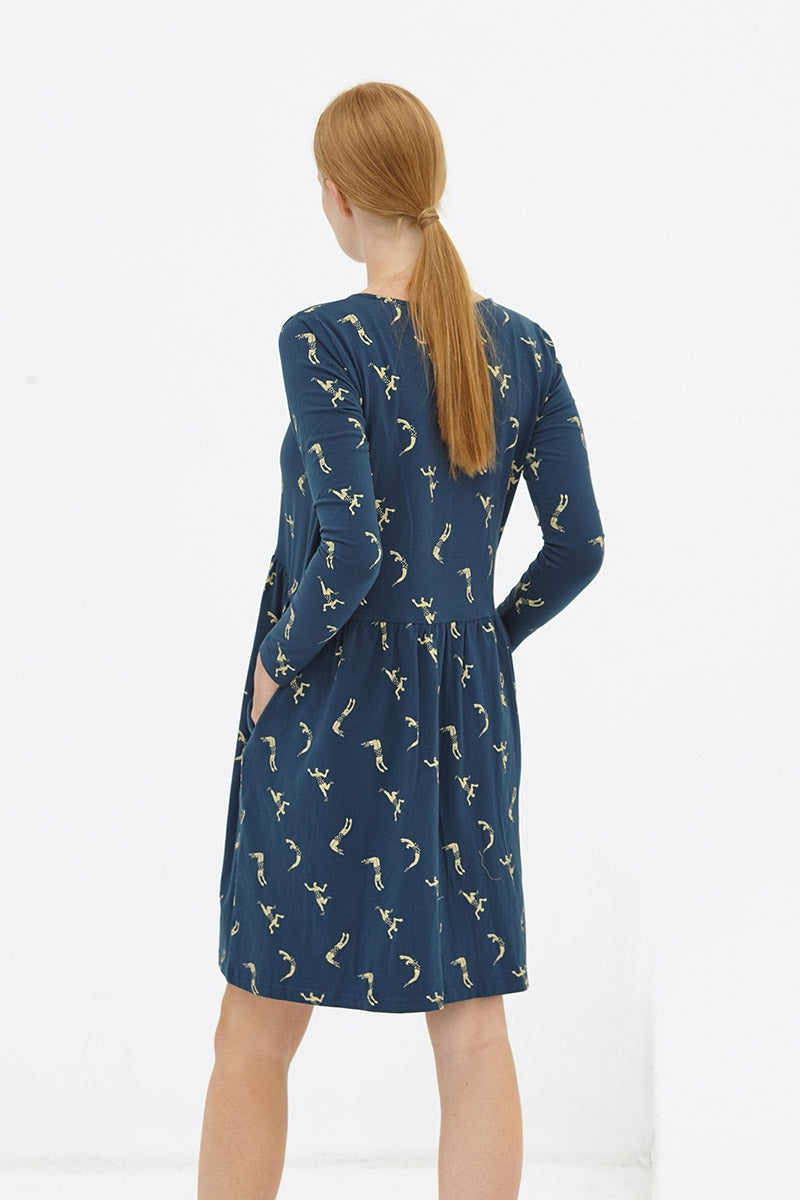 Vestido holgado navy Daniela