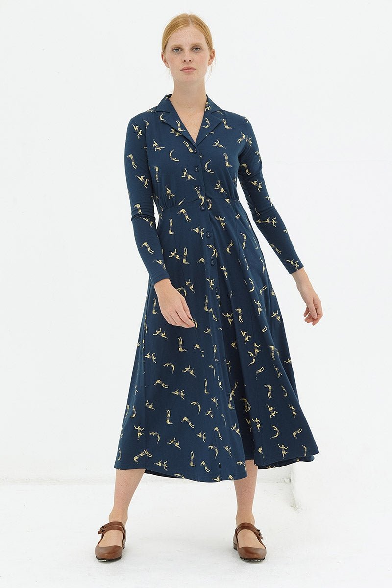 Vestido largo navy Dulce