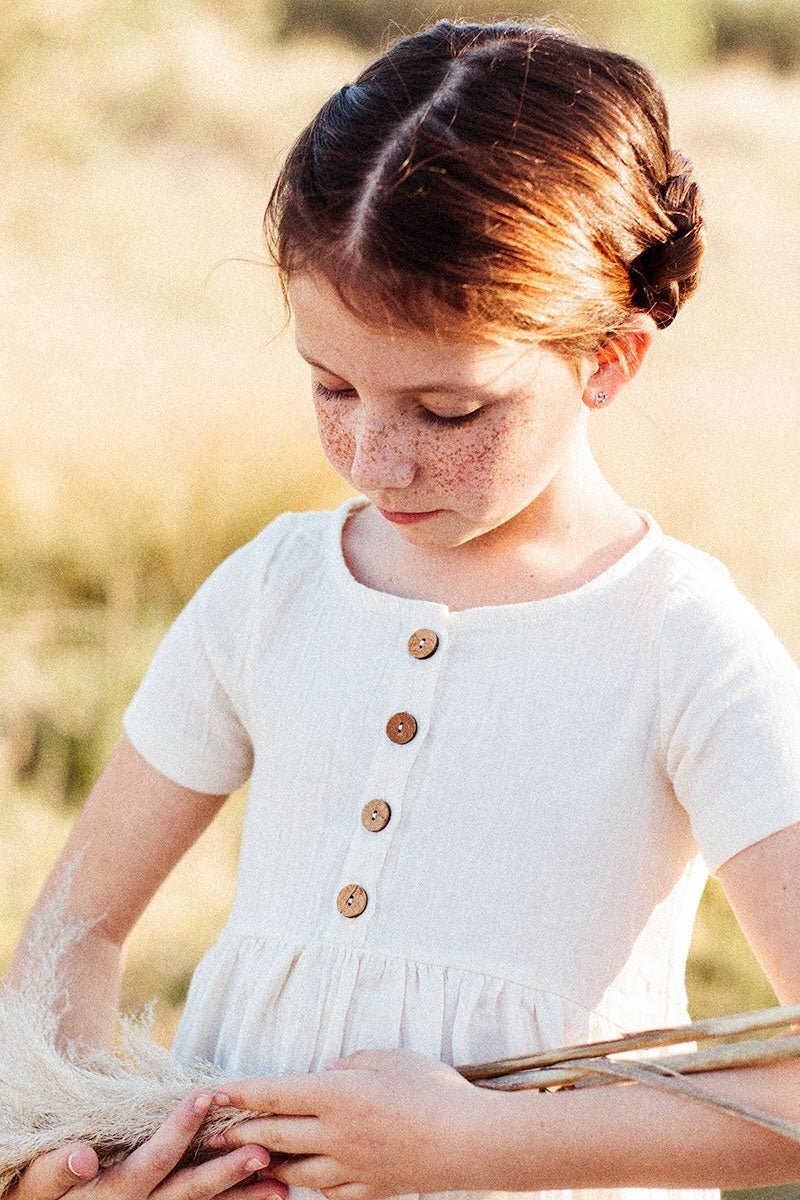 Vestido muselina crudo - Imagen 4