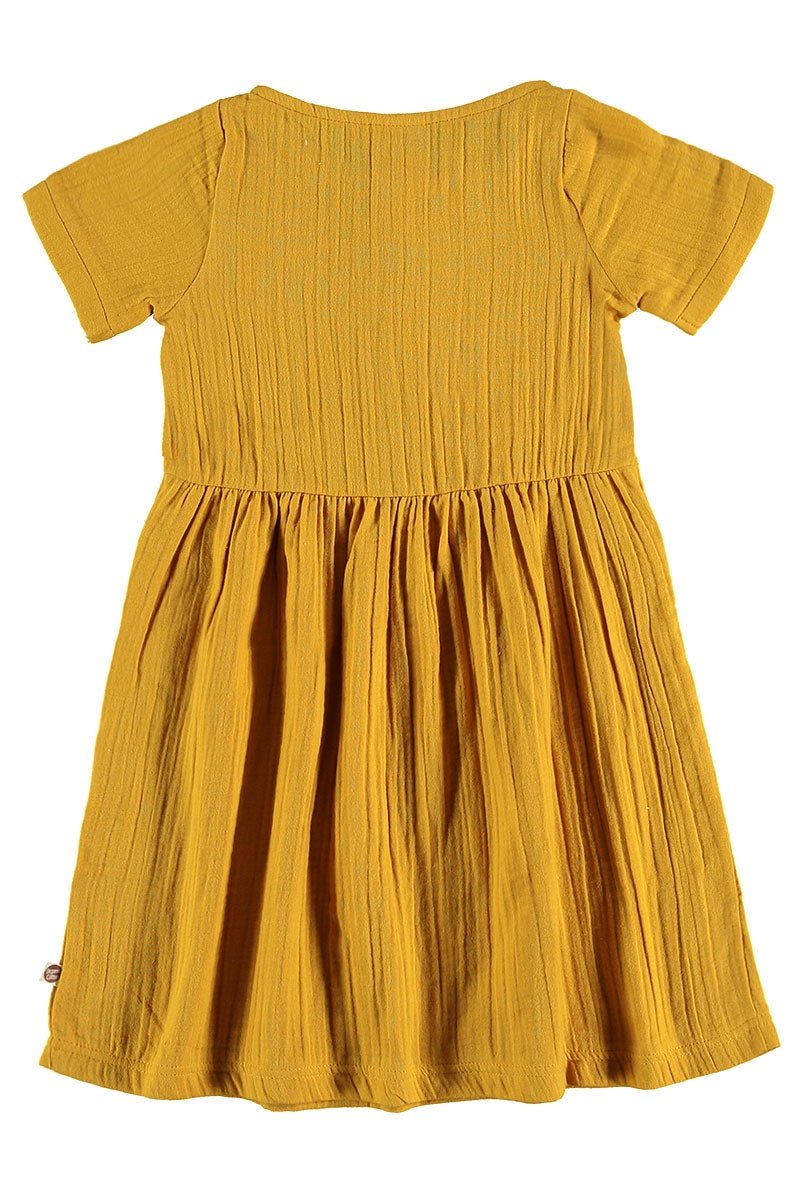Vestido muselina mostaza - Imagen 2