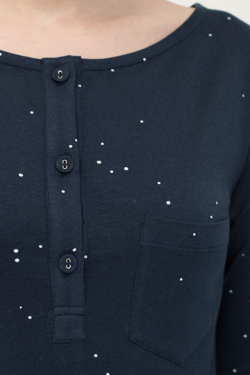 Vestido Nataly con tapeta estampado constelaciones. - Imagen 3