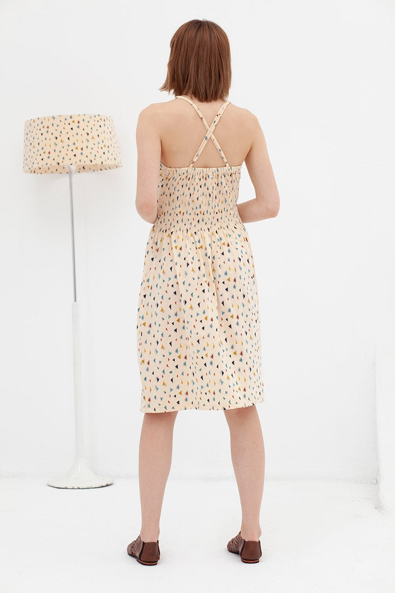 Vestido nido de abeja triángulos Adara