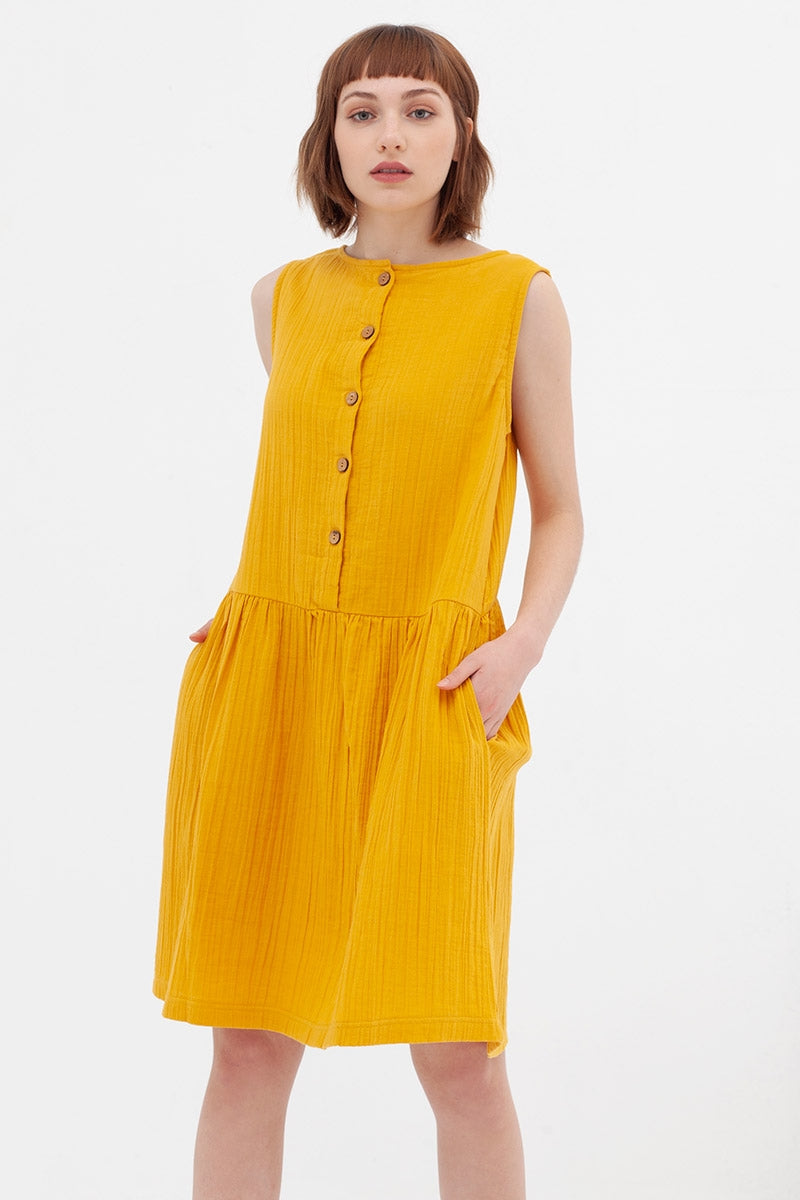 Vestido reversible azul Ágata