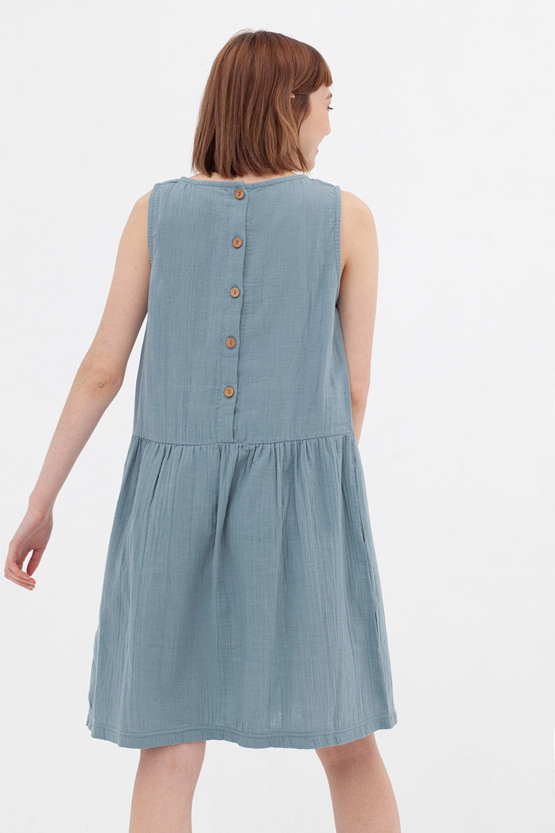 Vestido reversible mostaza Ágata - Imagen 2