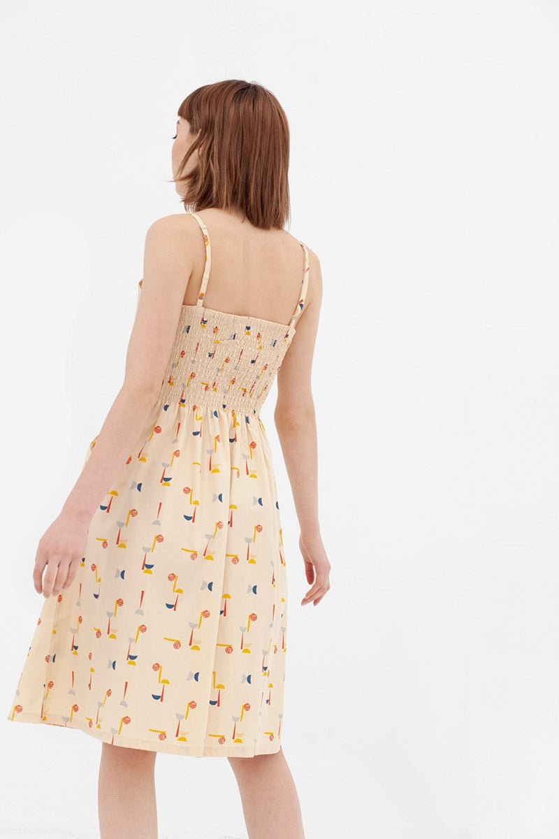 Vestido tirantes abstract print Ada - Imagen 2