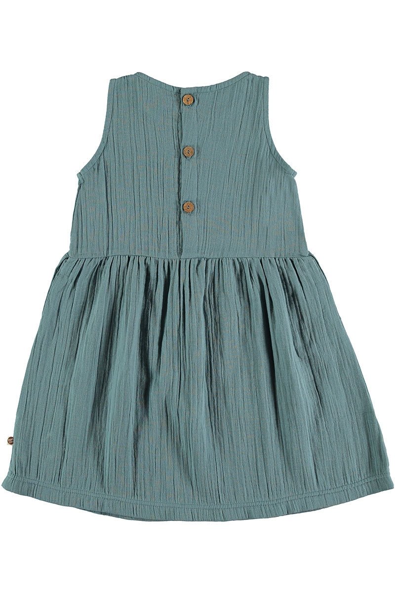 Vestido tirantes reversible azul - Imagen 2